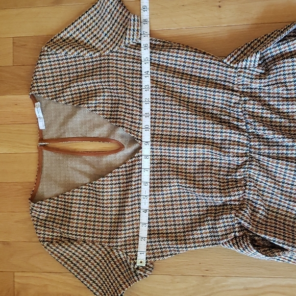 ZARA Brown Houndstooth Romper - Picture 3 of 10